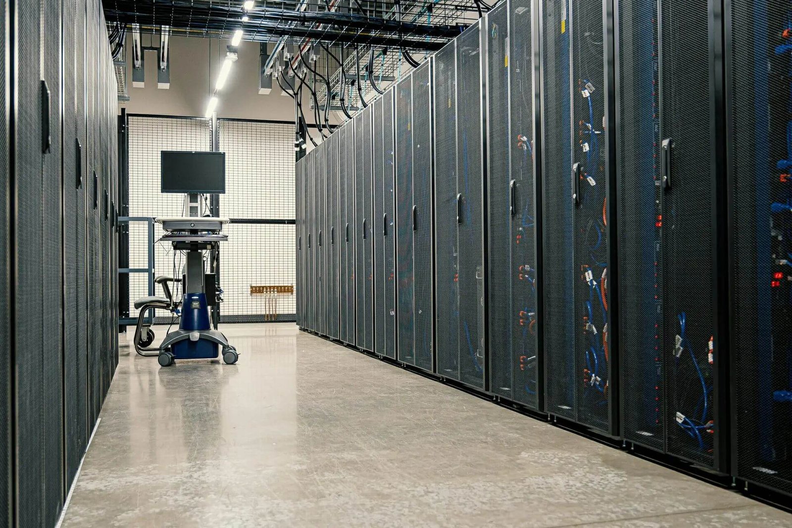 Modern data center cabinets for high-density fiber connectivity