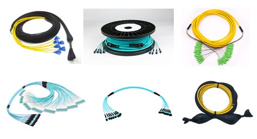 MTP MPO harness and fanout assemblies