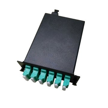 MTP MPO cassette with front LC adapters