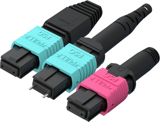 MPO connector interface detail