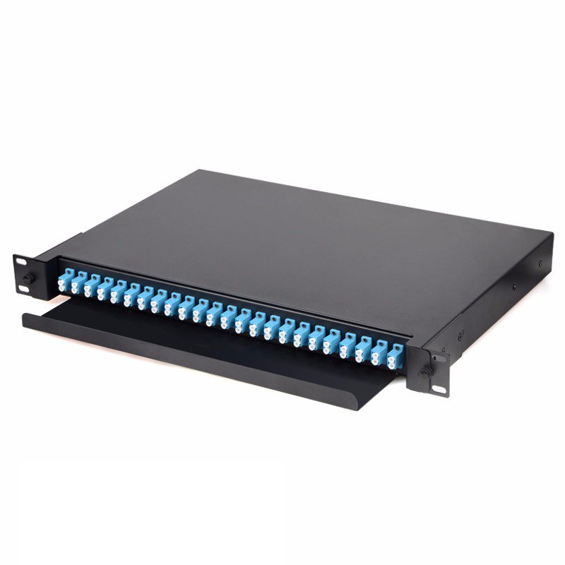 Rack-mount high-density fiber patch panel