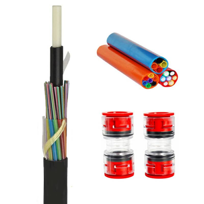 Air-blown micro fiber cable and microduct system