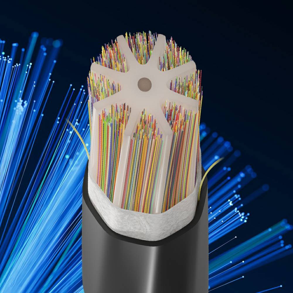 Central core rollable ribbon fiber cable structure