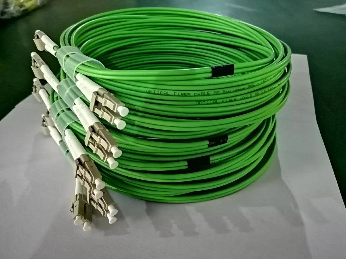 LC-LC OM5 duplex patch cord production batch